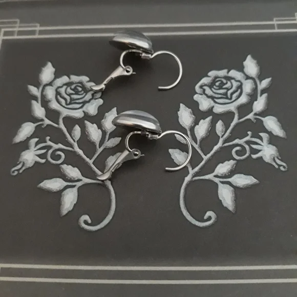 "Love a Nurse"Lever back eaarings. - Picture 2 of 5